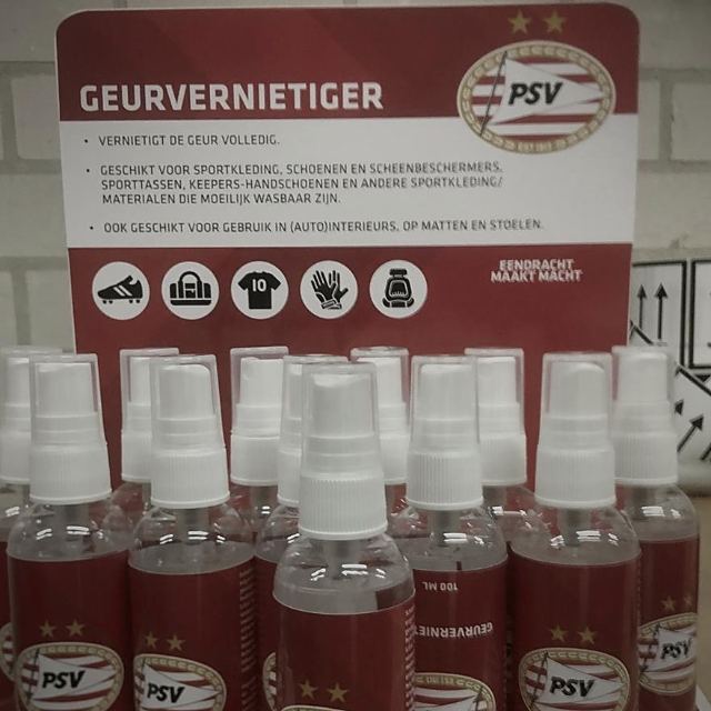 Displaydoos met PSV geurvernietiger, 100 ml flesjes
